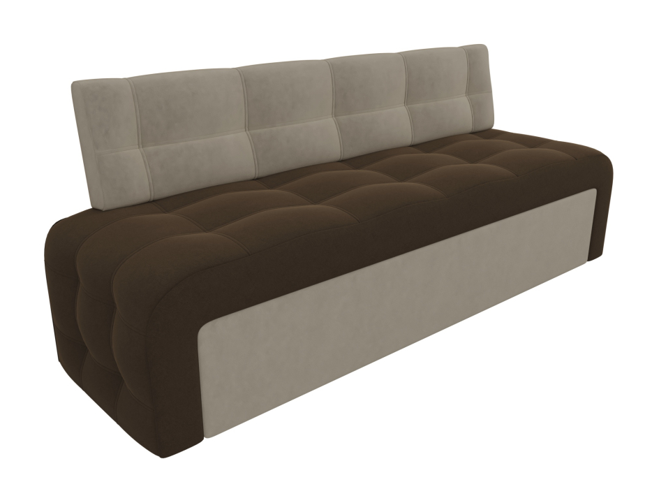 Диваны прямые кухонные, Кухонный прямой диван Люксор, микровельвет