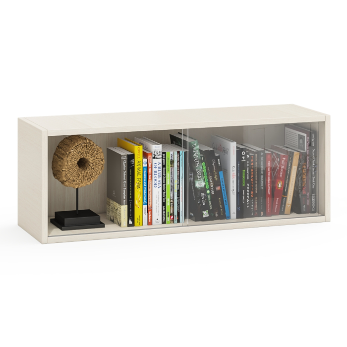 Настенные полки, Полка книжная со стеклом С-МД-КН01