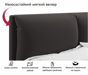 Мягкая кровать Vita 1600 с подъемным механизмом