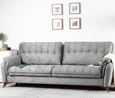 Диваны с ящиком для белья, Диван Дорис, Велюр Эверест