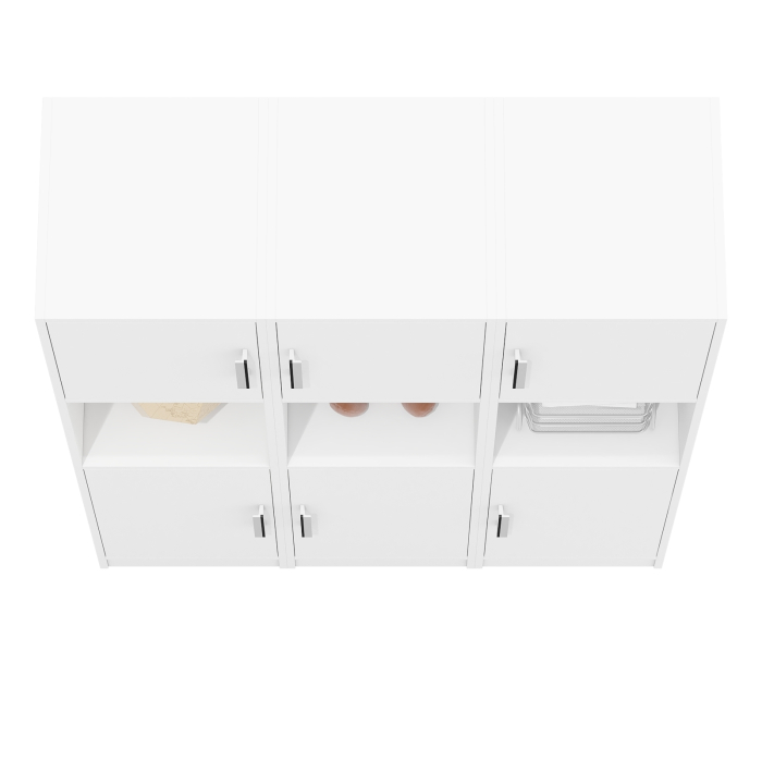 Шкафы двухстворчатые, Набор из трёх пеналов с нишей СК-9