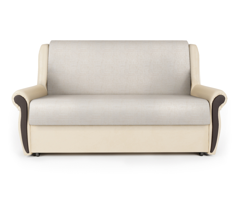 Диваны с ящиком для белья, Диван-кровать Аккорд М 140, экокожа/шенилл