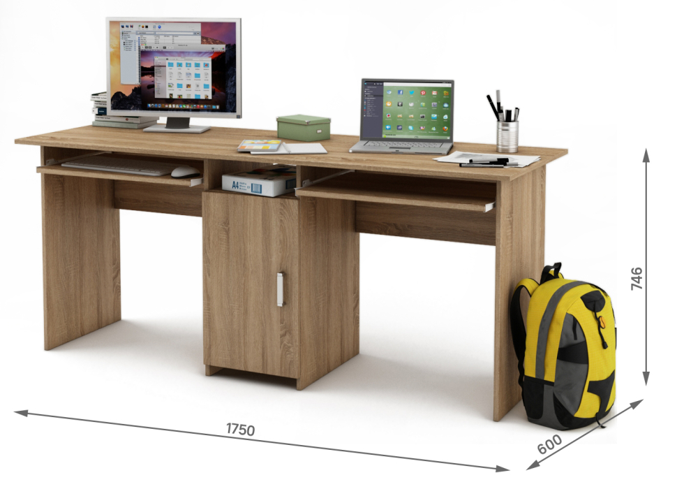 Прямые, Письменный стол Лайт-10К