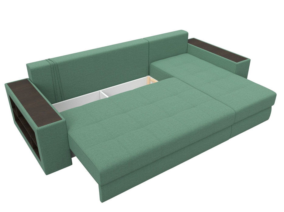 Диваны угловые в гостиную, Диван угловой Дубай правый угол, рогожка Амур