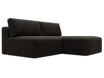 Диван угловой модульный Лига-060 НПБ угол универсальный, велюр BRUT