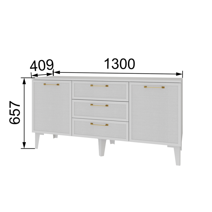 Стенки для гостиной, Гостиная модульная Толедо. Белый. Комплект 1