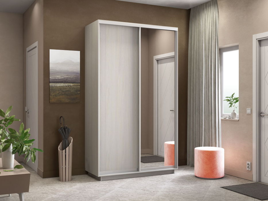 Шкафы-купе, Шкаф-купе Экспресс Медиум дуо 2400 x 1400 x 600