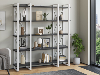 Стеллаж Айсберг Лофт 160х182-4 v3 белый