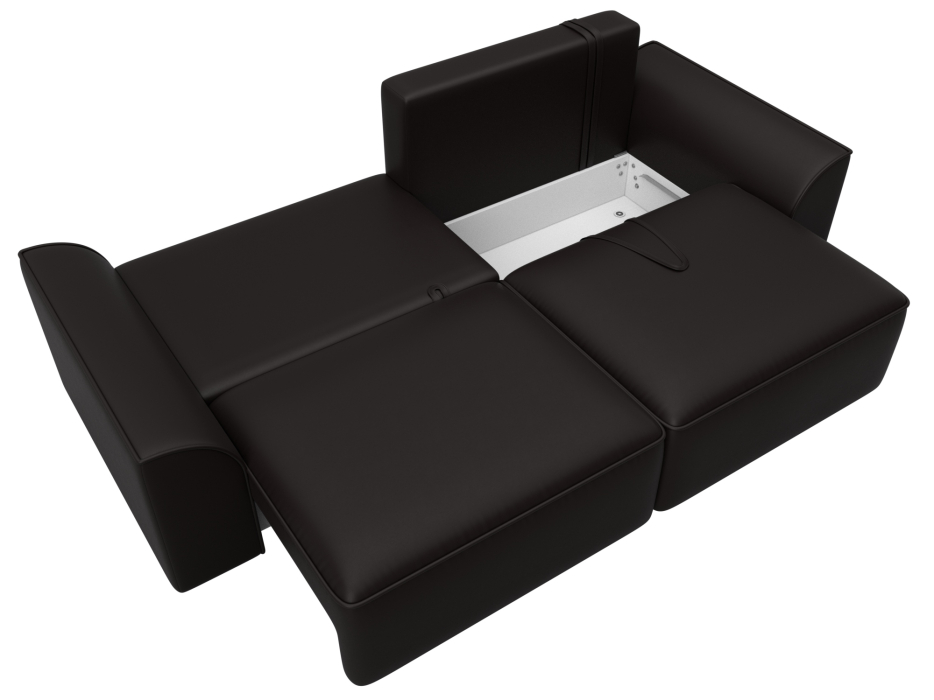 Диваны еврокнижки, Диван прямой Лига-048 НПБ, экокожа GRIFON