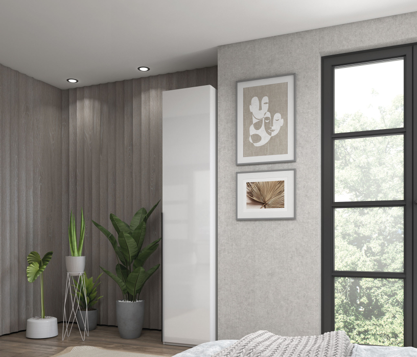 Шкафы одностворчатые, Шкаф 1-дверный с полками, 45 см Люкс