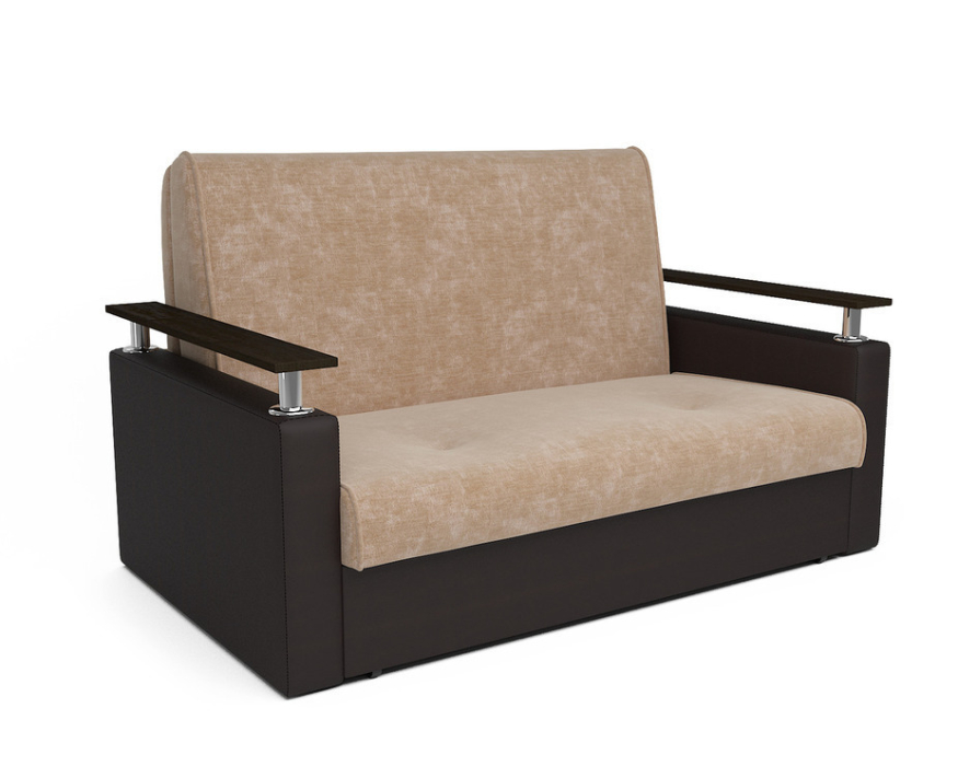 Диваны кровати со спальным местом, Диван прямой аккордеон Шарк 120 см (Микровелюр)