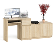 Прямые компьютерные столы, Тумба Мори МА900-1 и стол компьютерный Мори МС-1 правый