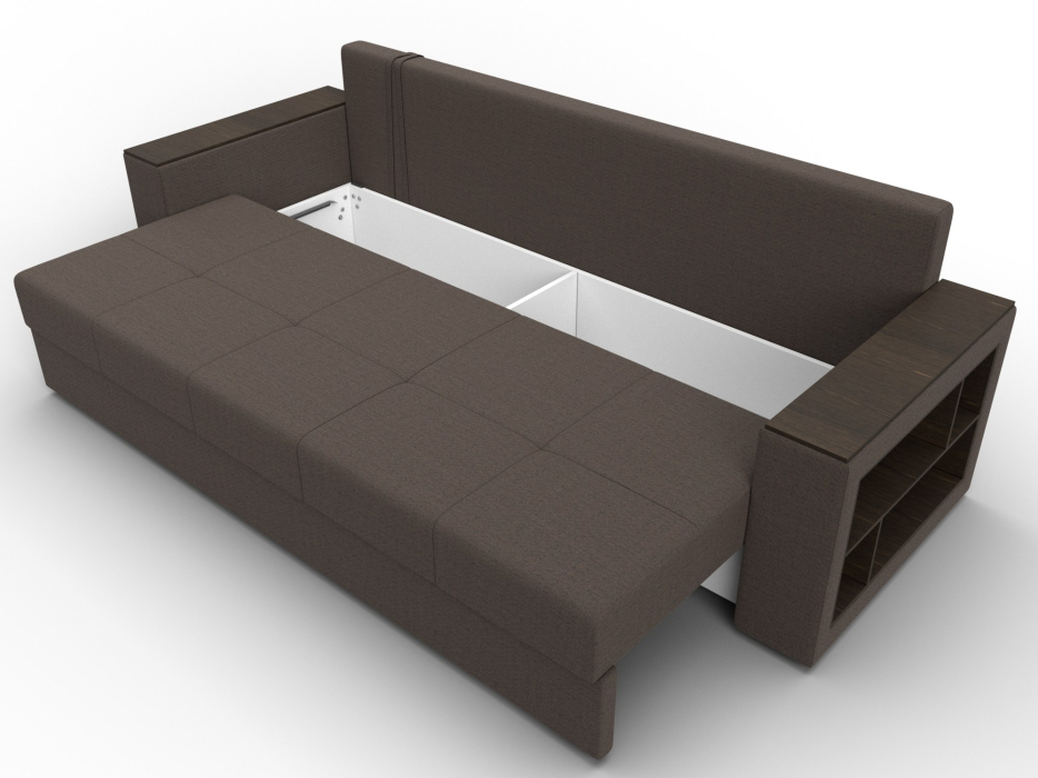 Диваны кровати со спальным местом, Диван прямой Дубай Лайт, рогожка Амур