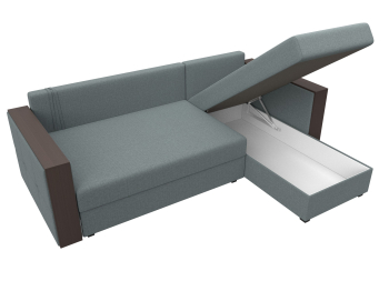 Диван угловой Валенсия Лайт правый угол, рогожка Амур