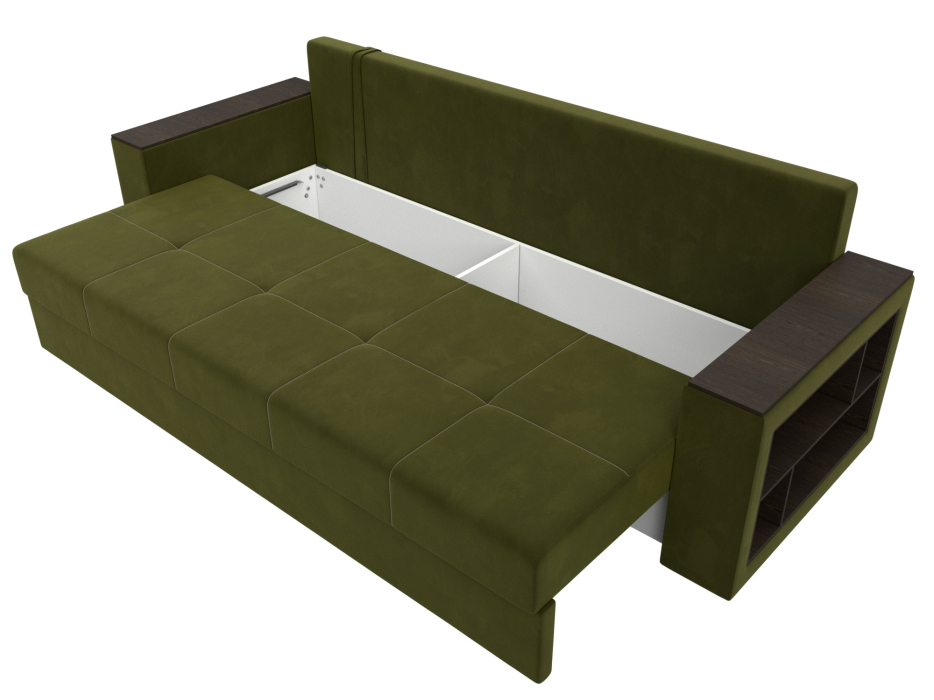 Диваны кровати со спальным местом, Диван прямой Дубай Лайт, микровельвет