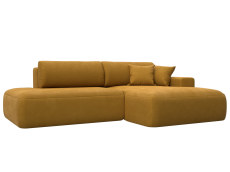 Диваны угловые в гостиную, Диван угловой Лига-036 НПБ Модерн правый угол, велюр BRUT