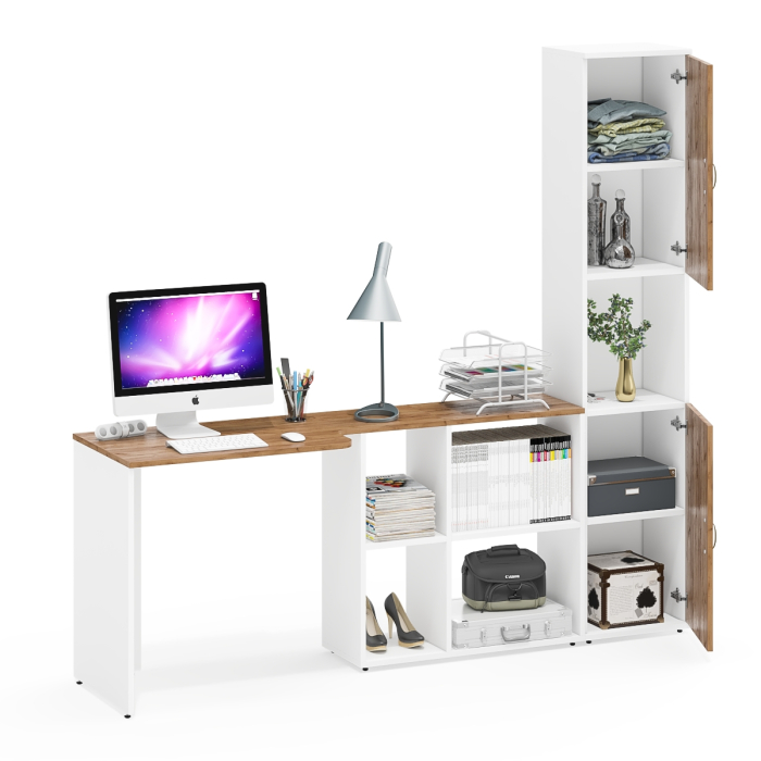 Домашние кабинеты, Рабочий стол-трансформер с пеналом для бумаг Лидер-8.