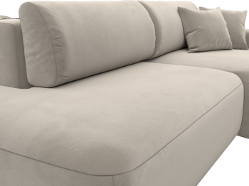 Диван угловой Лига-036 Модерн правый угол, микровельвет