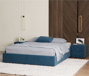 Мягкая кровать-софа без изголовья Base 1600 с подъемным механизмом