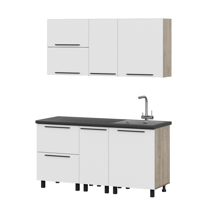 Кухонные гарнитуры, КГ Этна Софт Вайт 2_1,6