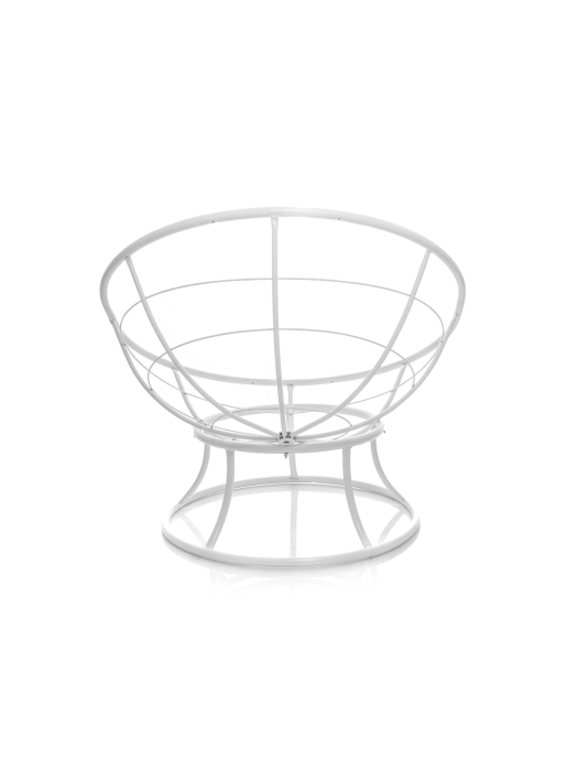 Кресла, Кресло ПАПАСАН мини без ротанга белое