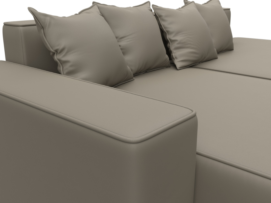 Диваны угловые в гостиную, Диван угловой Лига-079 угол левый, экокожа GRIFON