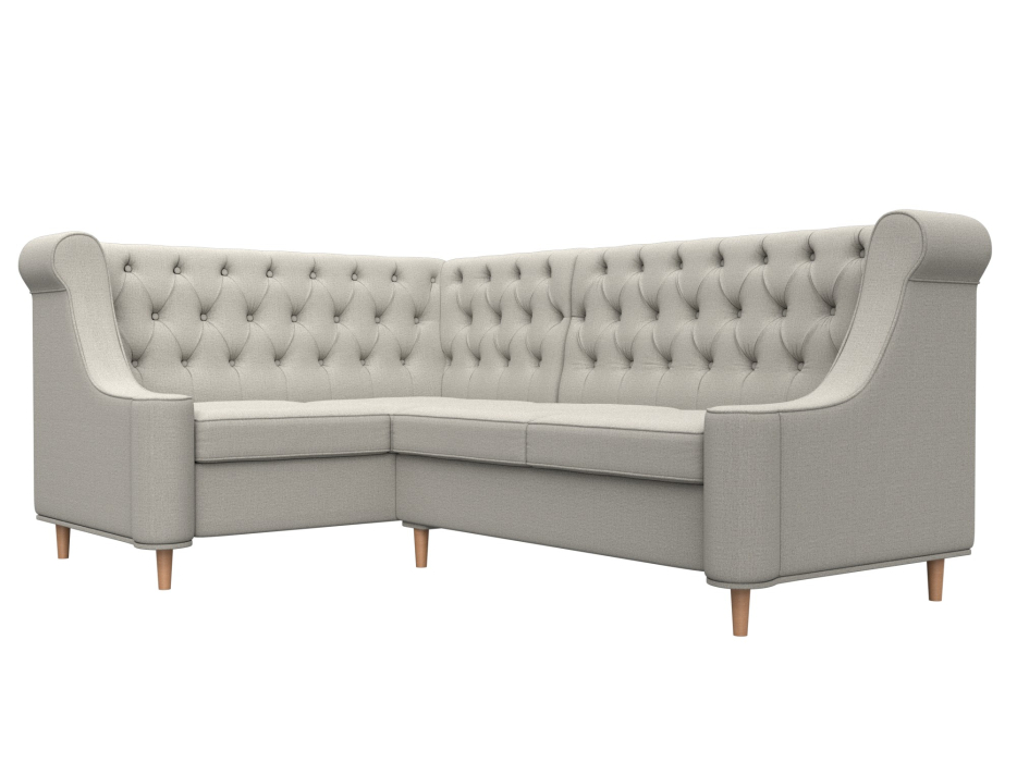 Диваны угловые кухонные, Диван кухонный угловой Бронкс левый угол, рогожка Амур