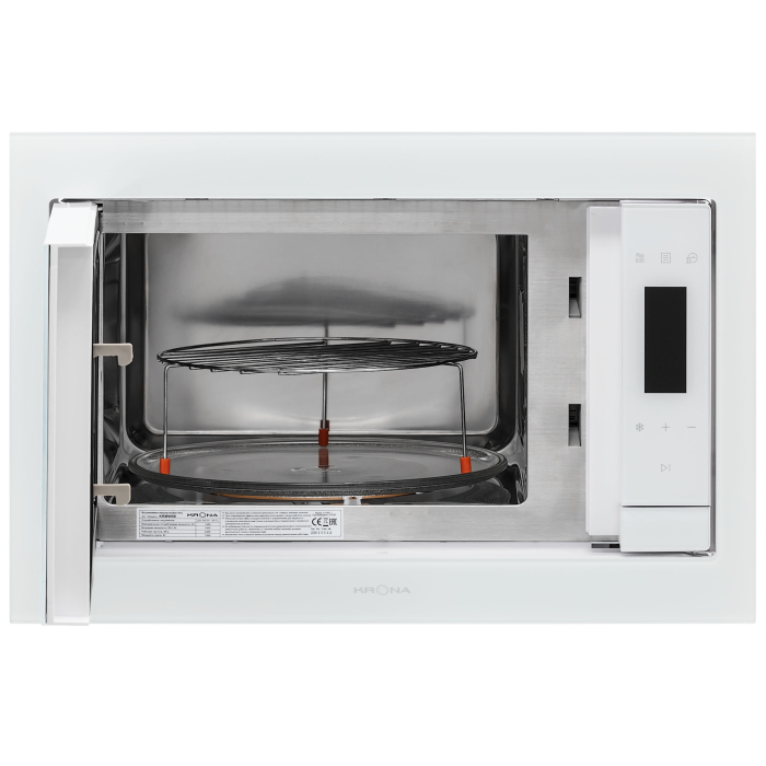 Встраиваемые микроволновые печи, Встраиваемая микроволновая печь KRONA ESSEN 60 WH DOTS