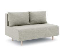 Дизайнерские диваны для гостиной, Диван прямой нераскладной Милли мини 2-х  местный без подлокотников, рогожка Люкс