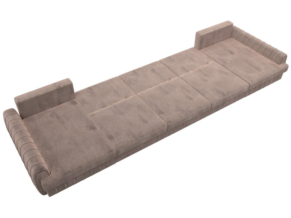 Диваны угловые в гостиную, Диван П-образный Лига-057 НПБ МегаЛонг, велюр TOWER