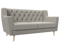 Диваны прямые кухонные, Диван кухонный прямой Брайтон 2 Люкс, рогожка Амур