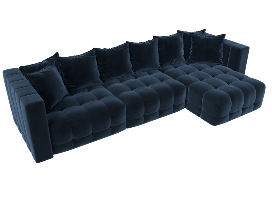 Диваны еврокнижки, Диван угловой Лига-052 НПБ Лонг угол универсальный, велюр TOWER