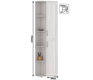 Шкаф торцевой Флоренция СБ-2392