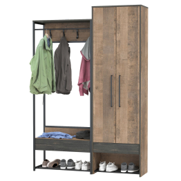 Прихожая и шкаф для одежды двухдверный Трувор