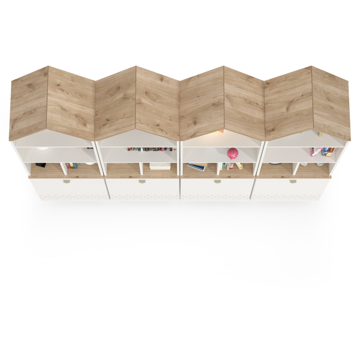 Детские комнаты, Стенка из детских стеллажей Эйп