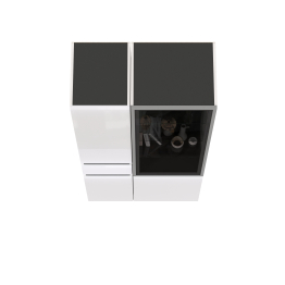 Набор шкафов Сидней - шкаф с ящиком и шкаф-витрин