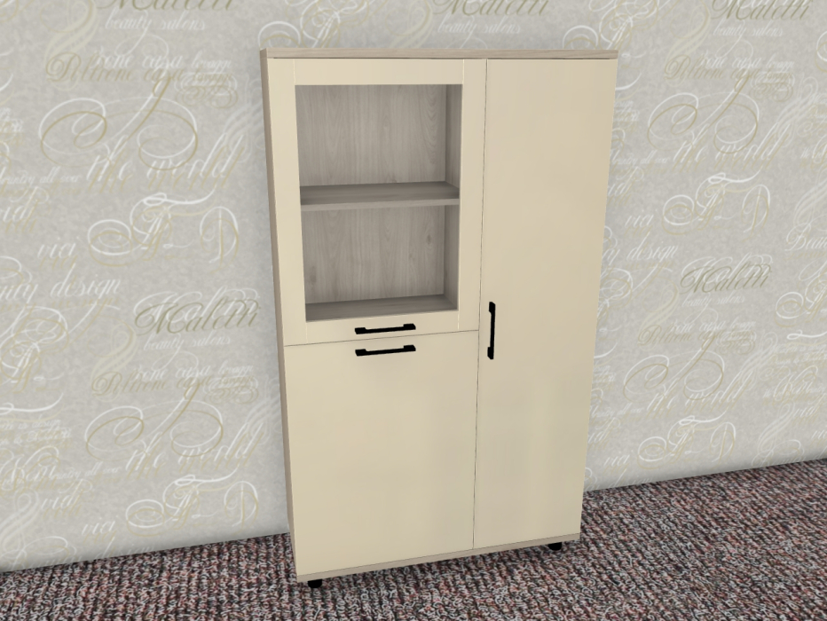 Шкафы распашные, Модульная система Грейс Шкаф ШК-5083  Гикори Джексон Светлый