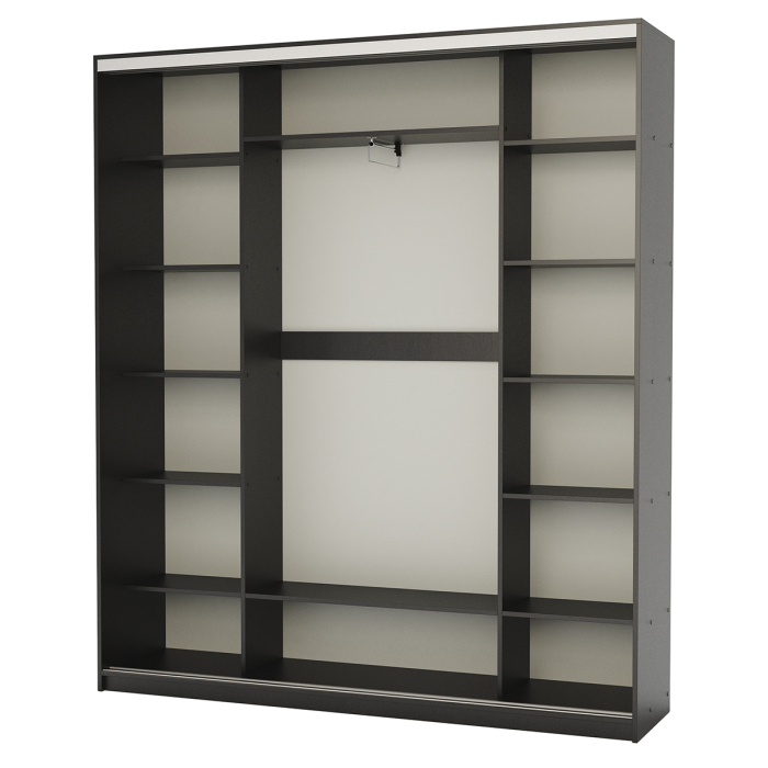 Шкафы-купе, Шкаф-купе 3-х дв. Премиум комбинированный 180х45х220