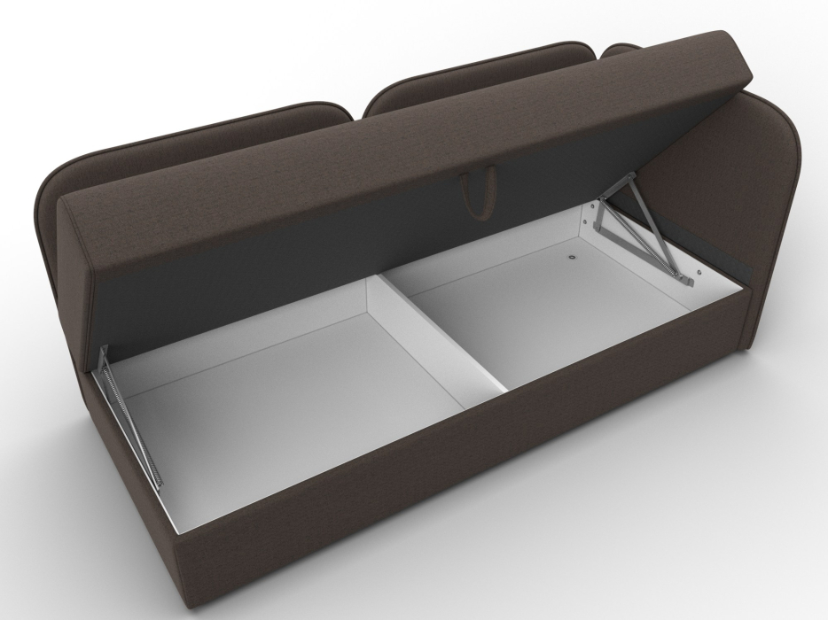 Диваны кровати прямые, Тахта Лига-094 НПБ, рогожка Амур