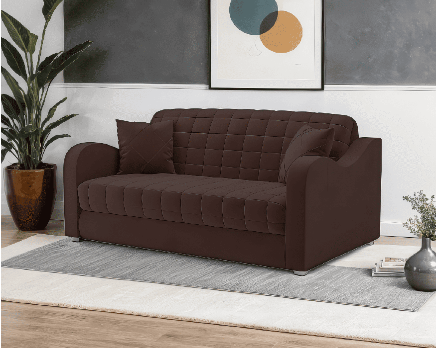 Диваны с ящиком для белья, Диван аккордеон Барон №4 НПБ 180х200 Велюр