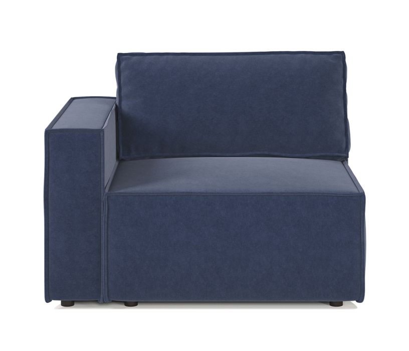 Диваны угловые в гостиную, Диван модульный Шарм 25 116х95х70 см, правый, велюр