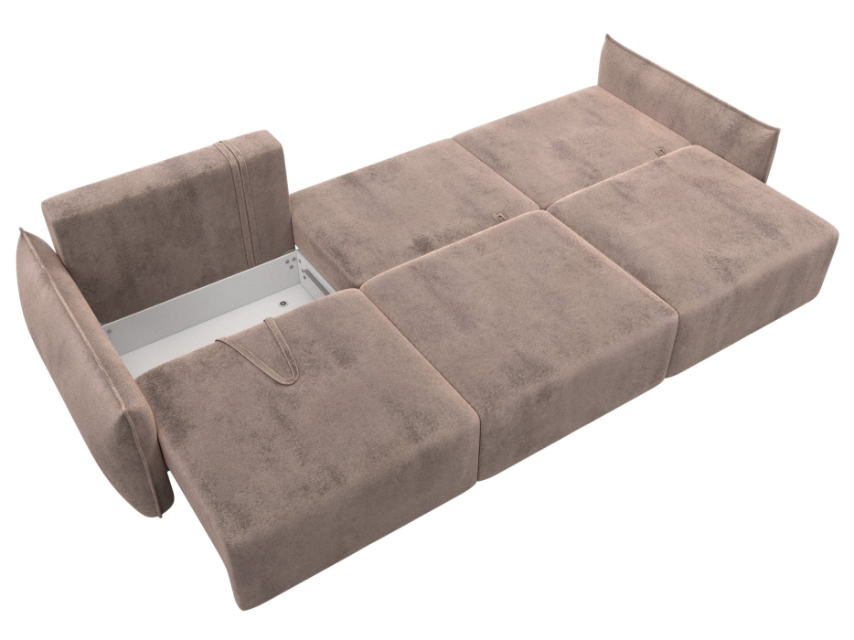 Диваны еврокнижки, Диван прямой Лига-051 НПБ Лонг, велюр TOWER