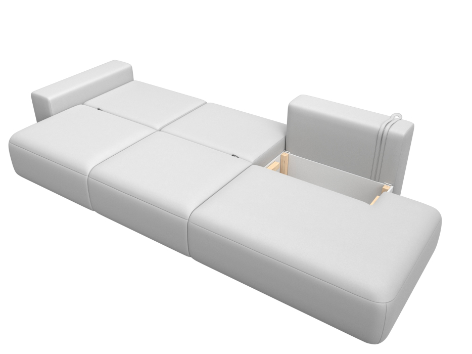 Диваны еврокнижки, Диван прямой Лига-036 НПБ Модерн Лонг подлокотник слева, экокожа GRIFON