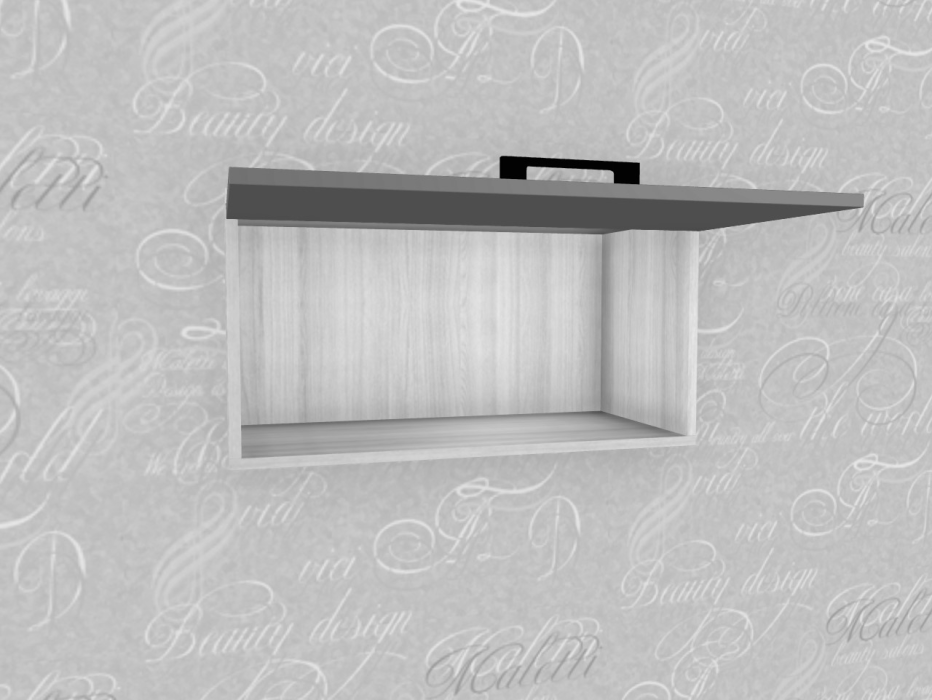 Настенные полки, Модульная система Грейс Антресоль АН-5044  Снежный Ясень