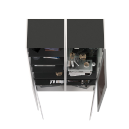 Сидней Шкаф-пенал с дверками и шкаф-витрина 13.201