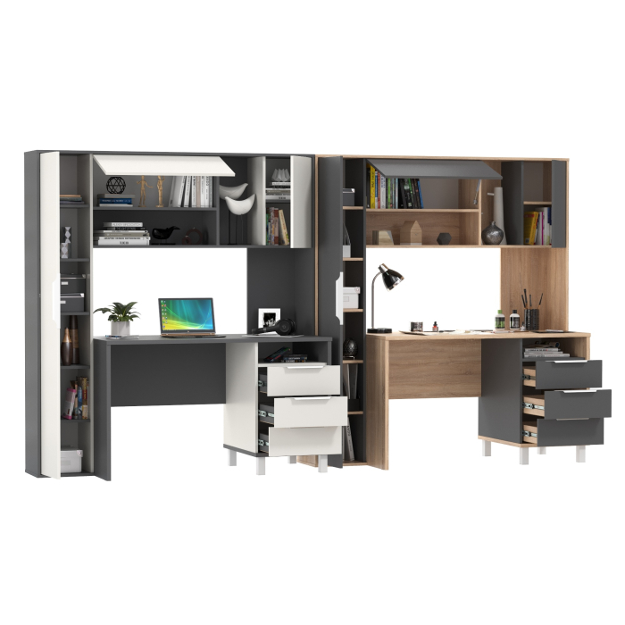 Прямые компьютерные столы, Столы рабочие для домашнего офиса для двоих детей Комфорт 12.95N