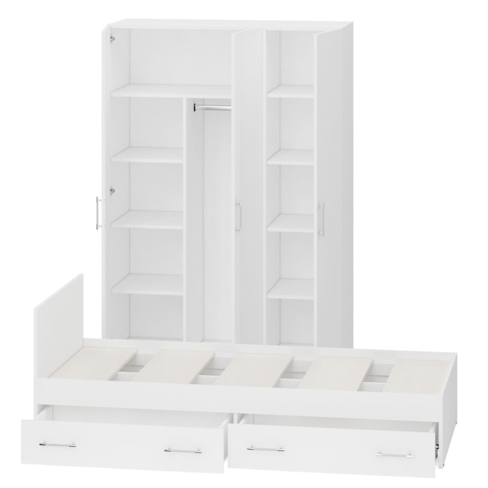 Спальные гарнитуры, Спальный гарнитур № 1 Стандарт с кроватью 900 с ящиками