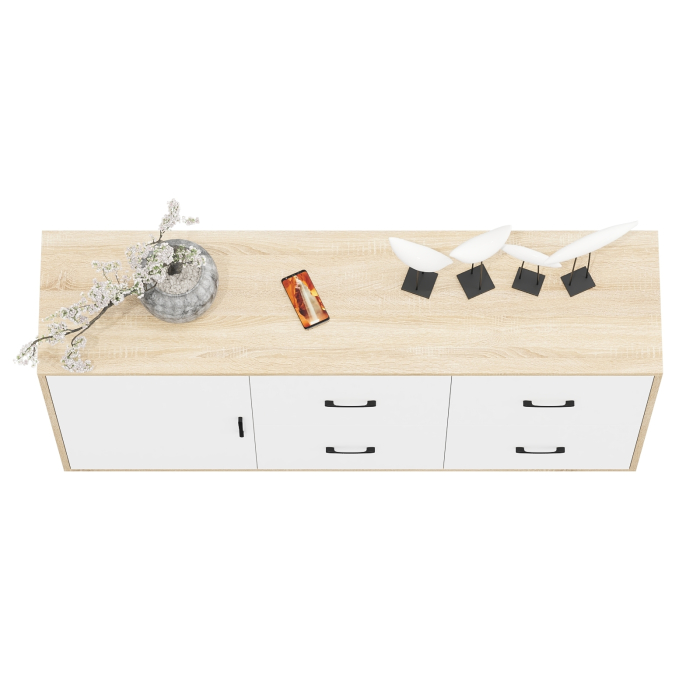 Комоды, Комод-тумба 4-ре ящика и дверка РВК 125-1504