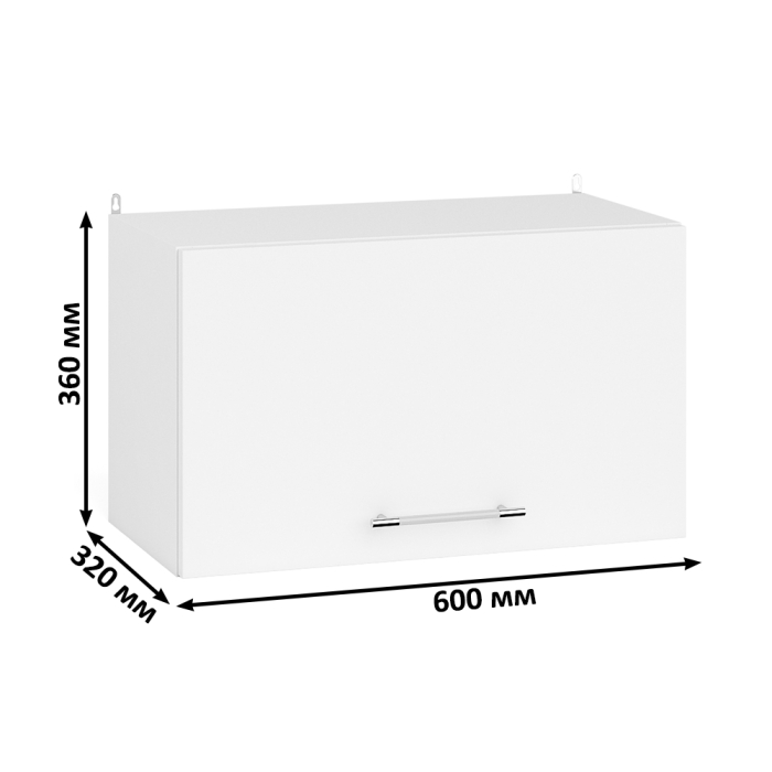 Навесные, Кухонный модуль навесной горизонтальный 60 см. ШВГ600