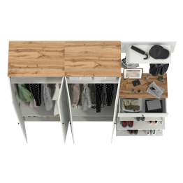 Два шкафа для одежды в прихожую с обувницей и вешалкой для одежды Остин